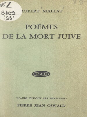 cover image of Poèmes de la mort juive